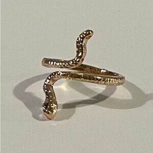 NEW Goldtone Snake Ring.